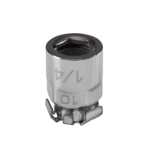 Insert holder (bit), 1/4", turnkey 10 mm KING TONY 373202H