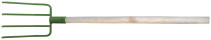 4-horned garden welded pitchfork with wooden handle
