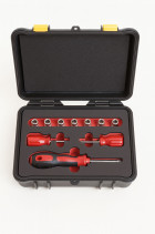 1/4" Intrinsically safe socket set, 8 pieces BeCu, HORTZ