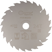 Диск пильный по дереву с тефлоновым покрытием 24Т, CUTOP Profi plus, 250 х 1,8/2,6 х 32/30/25,4/20 мм