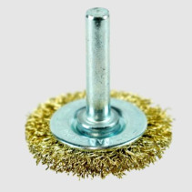 Disc cord brush (latuned steel 0.3 mm, diameter 38 mm, shank 6 mm) BERGER BG1728