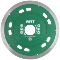Diamond solid cutting disc (dry and wet cutting), for tiles and porcelain stoneware, 125x1.1x8.0x22.2 mm