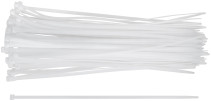 Хомуты нейлоновые для проводов, белые 100 шт., 7,6х400 мм