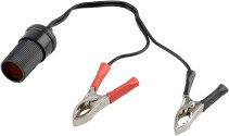 Cigarette Lighter Plug Adapter with clips for battery terminals (Avtodor) 44430