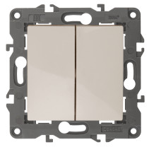 Switch ERA Elegance 14-1112-02 Cross Double 10AH-250V Ivory
