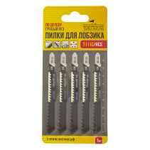 Wood jigsaw file, T111C HCS, 100x75mm, quick cut, 3mm pitch, pack of 5 pcs, Cheglok