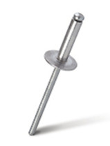 Rivet exhaust open MESSER Stainless steel.steel/Stainless steel.steel Sst/Sst Enlarged side. 4.0X14 mm (pack of 50 pcs.)