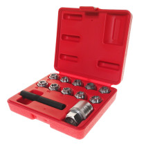 Set of heads for secret bolts and nuts (10 heads, extractor, fix.nut) (MERCEDES) JTC