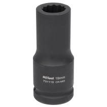 Головка ударная 3/4" двенадцатигранная удлиненная 19мм "AV Steel" AV-731119