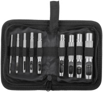 Skin punchers, set of 9 pcs. (holes 2-3-4-5-6-8-9-10-13 mm)