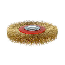 Щетка 817 диск., гофр. ЛАТУНЬ для заточн. ст. с адапт. D100/19/20 (12,7-16 мм) BS 0,3 уп. 1/60