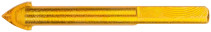 Universal drill bit for tile, glass, granite, concrete, brick, triangular shank, 12x85 mm