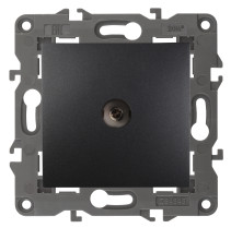 Розетка ЭРА Elegance 14-3102-05 TV проходная IP20 антрацит