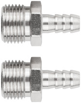 Herringbone adapters 10 mm - 1/2" male thread, 2 pcs.