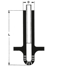 Degassing pipe LA 6/1000