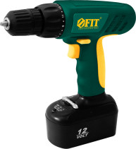 Drill-Screwdriver Acc. 12.0V; 0-500rpm; 10.0Nm; 2(Ni-Cd)1.2Ah; 3-5h.; case