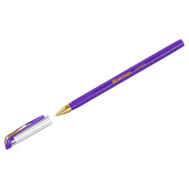 Berlingo "XGold" purple ballpoint pen, 0.7 mm, needle rod, grip