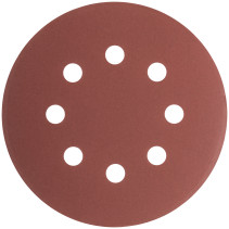 Круги шлифовальные с отверстиями (липучка), алюминий-оксидные, 125 мм, 5 шт. Р 600
