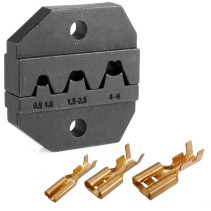 Replaceable crimper module for crimping non-insulated locking terminals KING TONY 67GKP01
