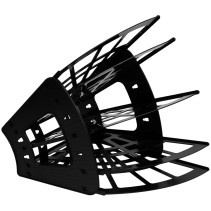 Paper tray fan STAMP "Economy", 5-section, black