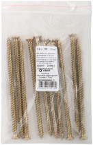 Special/window screw, yellow-massaged, Torx head, 7.5 x 132, (packing of 10 pcs)