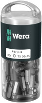 867/1 Z DIY 100 TORX® 30 набор бит, вязкая твёрдость, хвостовик 1/4" C 6.3, TX 30 x 25 мм, 100 шт, с держателем-еврослот