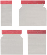 Metal spatulas, set of 4 pcs.("Japanese") 50/80/100/120 mm