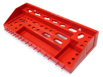 Полка для инструмента (цветная) 365х160х63 мм