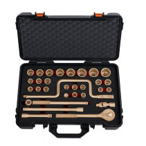 A set of intrinsically safe 1/2" socket heads, 32 pieces AlCu, HORTZ