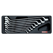Набор накидных ключей 6-22 мм, угол 75 гр., в ложементе TOPTUL GAAT0802