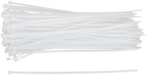 Хомуты нейлоновые для проводов, белые 100 шт., 4,8х300 мм