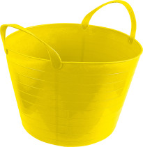 Ведро хозяйственное (D 330/450 мм), гибкое с ручками (цветное+черное) 40 литров