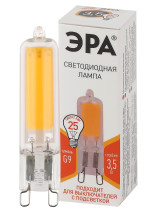 Лампа светодиодная ЭРА STD LED JCD-3,5W-GL-827-G9 3,5Вт капсула теплый белый свет G9