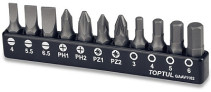 1/4" 11 Pieces Bit Set TOPTUL GAAV1102