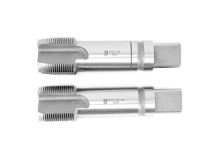 Метчик трубный левый G1 1/2" HSS машинно-ручной 2 шт комп. исп2 dнар.резьбы=47,80 «Русский Инструмент» (РИ)