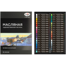 Pastel oil scale, 36 colors, cardboard. packaging