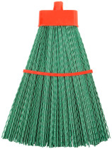 Метла пластиковая №9, веерная "Люкс" 260х380 мм