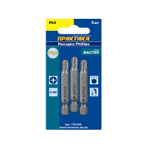 Screwdriver bit PRACTICE "Master" PH-3 x 50mm (3 pcs), blister
