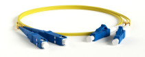 FC-D2-9-LC/UR-SC/UR-H-1M-LSZH-YL Патч-корд волоконно-оптический (шнур) SM 9/125 (OS2), LC/UPC-SC/UPC, 2.0 мм, duplex, LSZH, 1 м