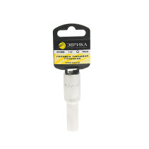 Головка торцевая 10мм 1/2" 6-гранная глубокая L=80мм (с держателем) ЭВРИКА ER-91503H 1/160