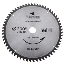 Диск пильный по дереву 300 x 32 x 60T, п/к 32x30мм, Чеглок