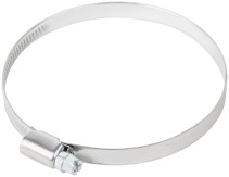 Хомут обжимной накатной, ширина 9 мм, нерж.сталь 70-90 мм