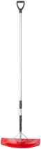Scraper for snow removal on roofs, metal telescopic handle 620x150x(2000-6000) mm