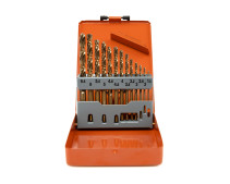 Drill set 1.5-6.5 13 pieces R6M5K5 (HSS-Co5) metal case HORTZ