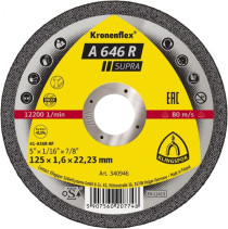Отрезной круг A 646 R Supra, 125 x 1,6 x 22,23