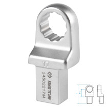 Folding nozzle of the "FIT" series, 17 mm, 14x18 mm KING TONY 34502217M