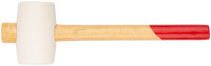 White rubber mallet, wooden handle 45 mm ( 225 gr )