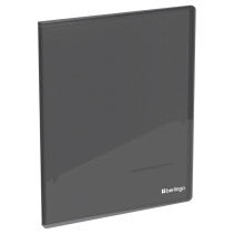 Folder with 30 Berlingo "No Secret" inserts, 17 mm, 700 microns, translucent black, with inner pocket