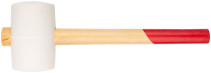 White rubber mallet, wooden handle 80 mm ( 900 gr )