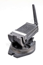 Тиски станочные 125мм глобусные 2-х осевые поворотные Тип 3422 QHK160